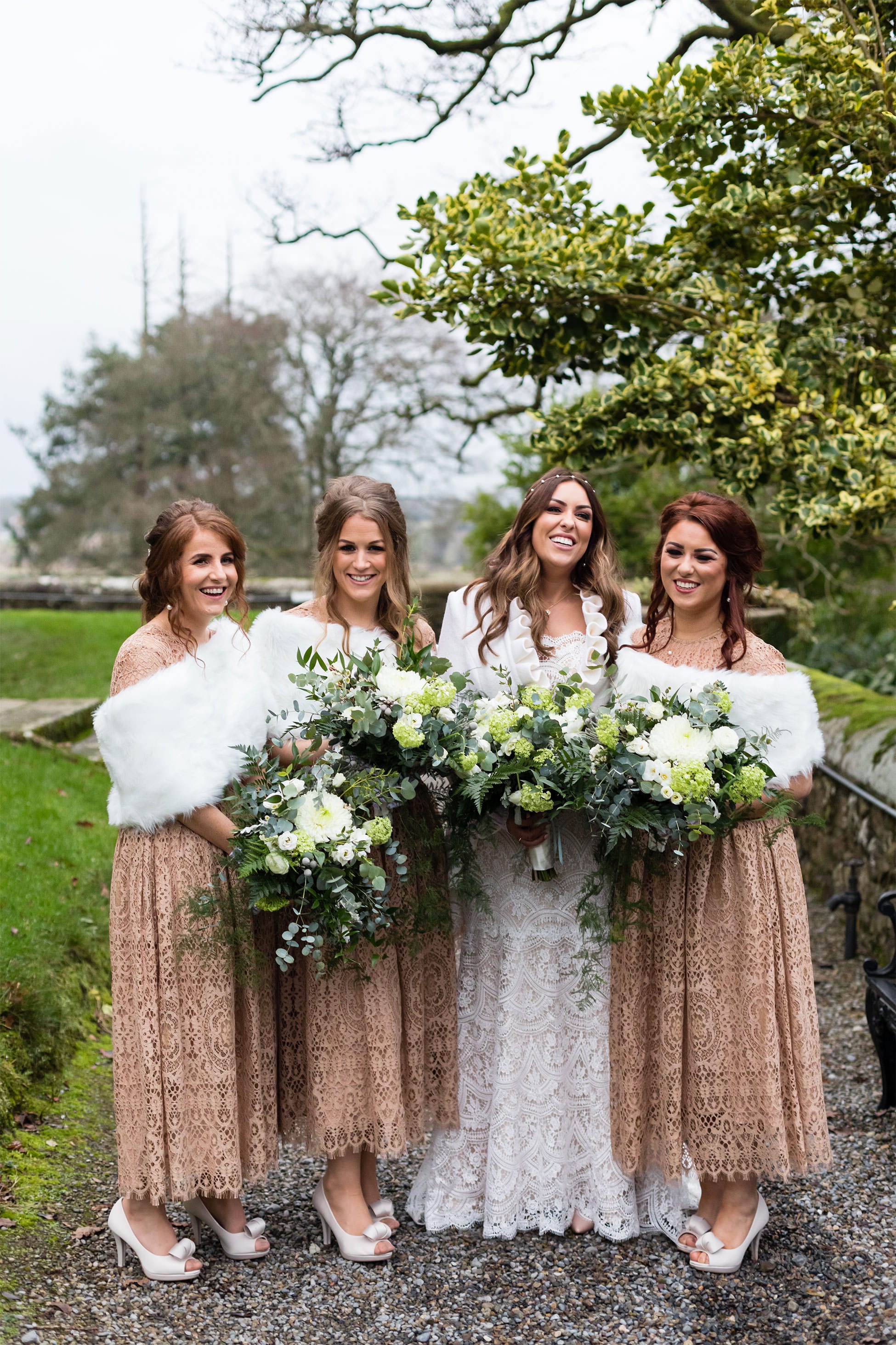 bridesmaids waterford castle wedding photography