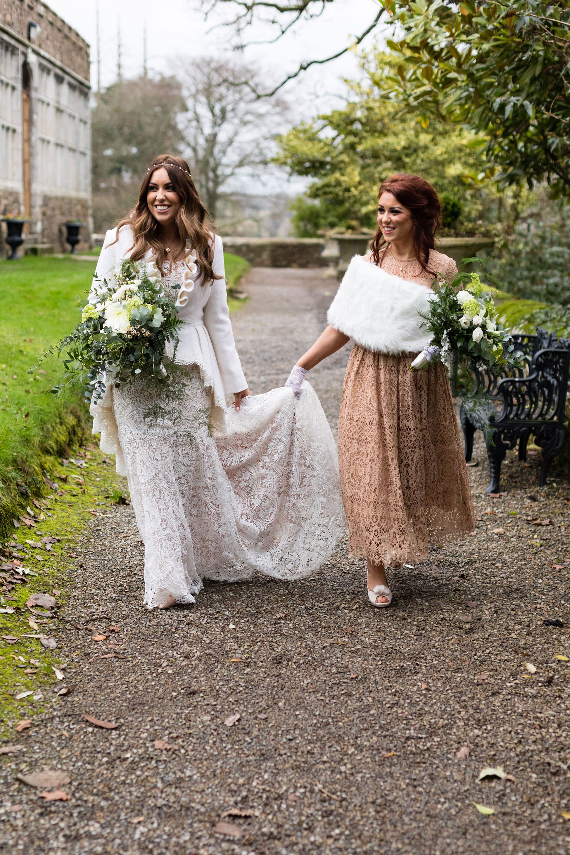 bridesmaids waterford castle wedding photography