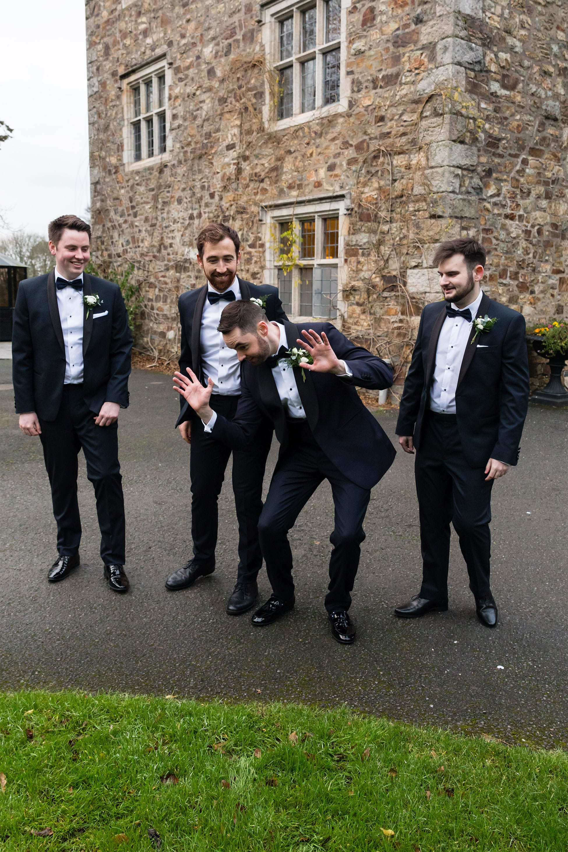 groomsmen waterford castle wedding photography