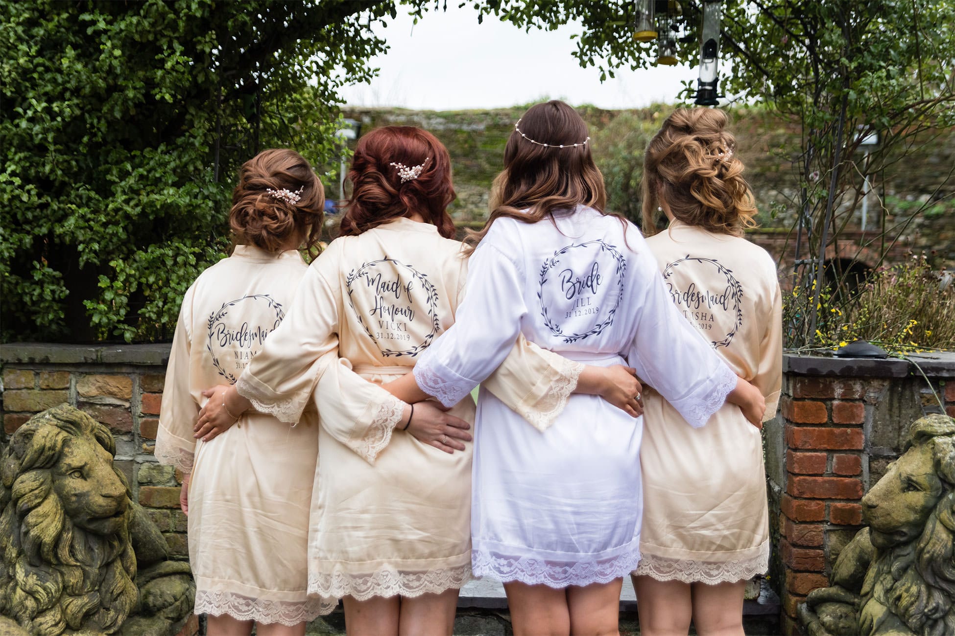 bridal party getting ready robes