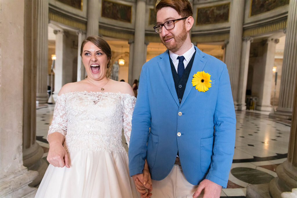 Socially Distanced Covid 19 Wedding at City Hall Dublin