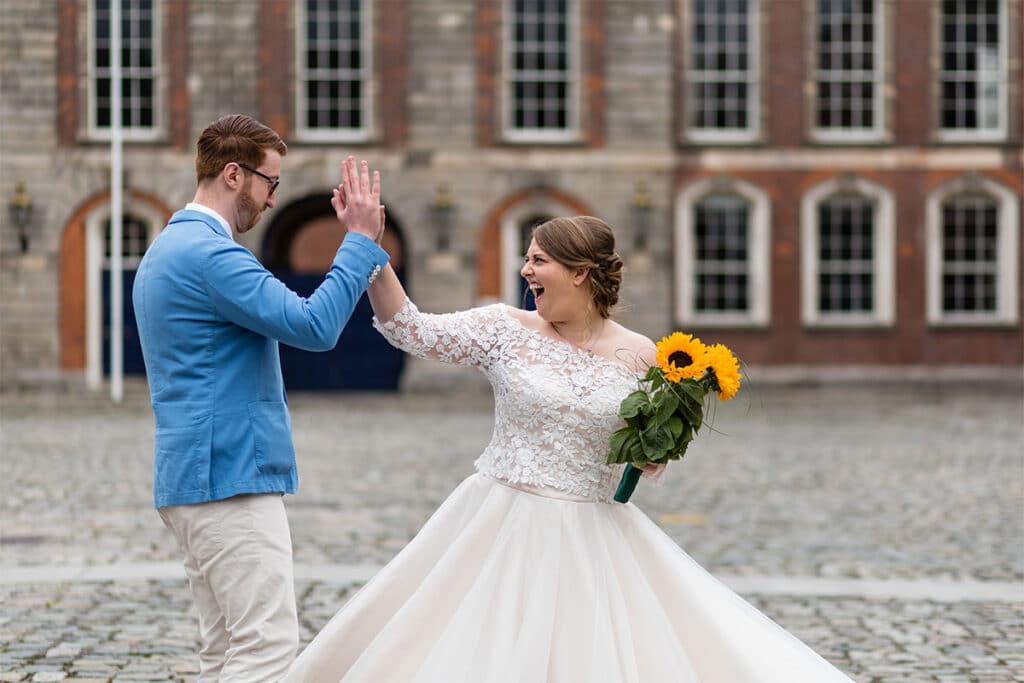 First Look Wedding Photography Dublin City Hall