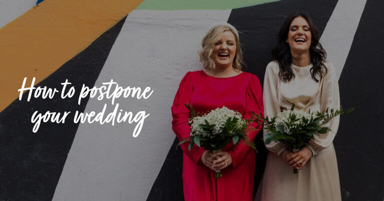 how to postpone your wedding