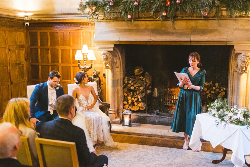 Winter Waterford Castle Wedding Ceremony