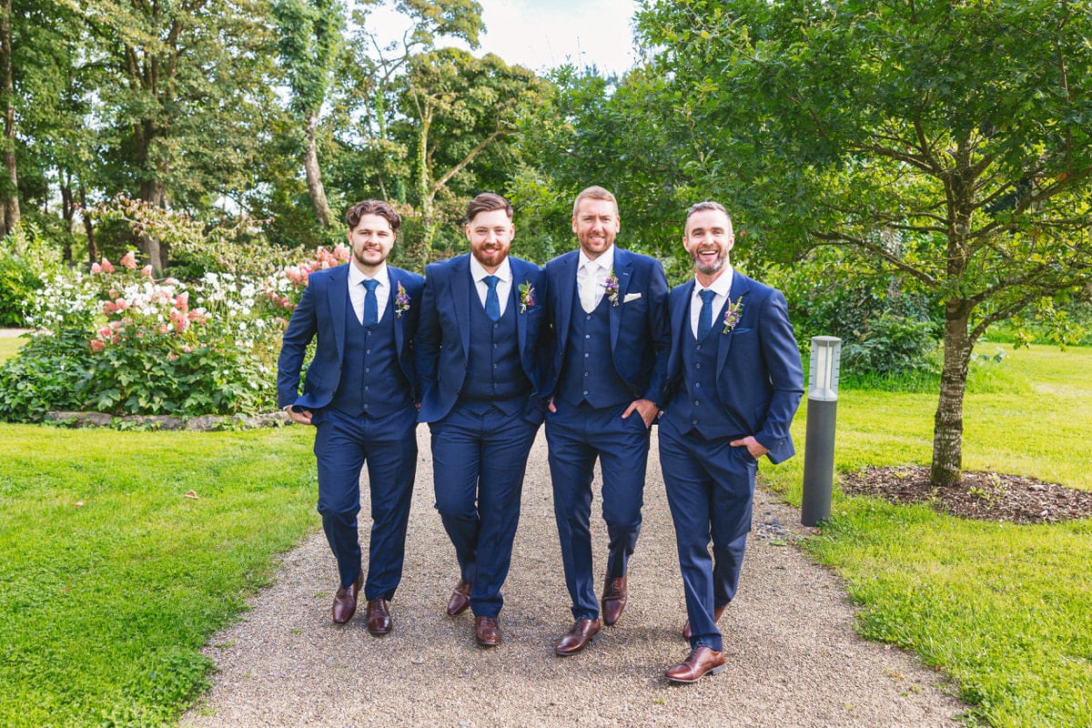 Clonabreany House Wedding Photos - groomsmen