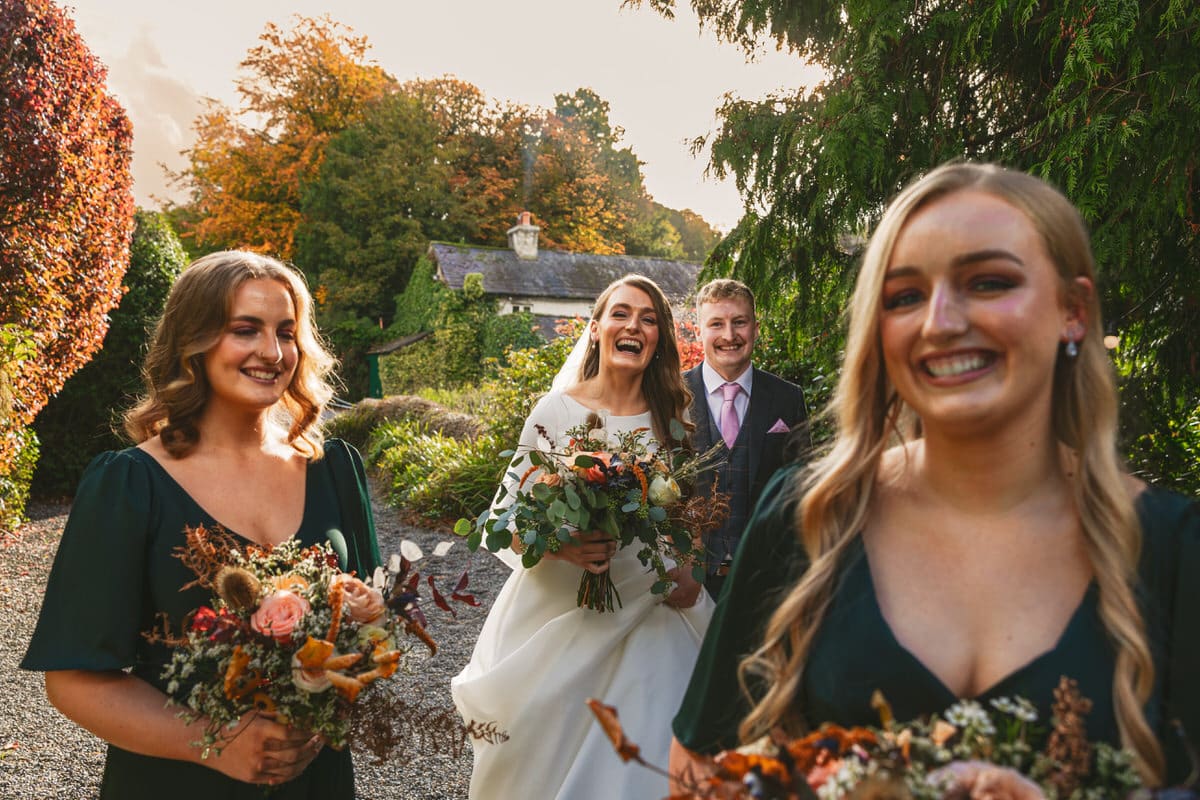 Wedding Ceremony at Autumn Rathsallagh House Wicklow