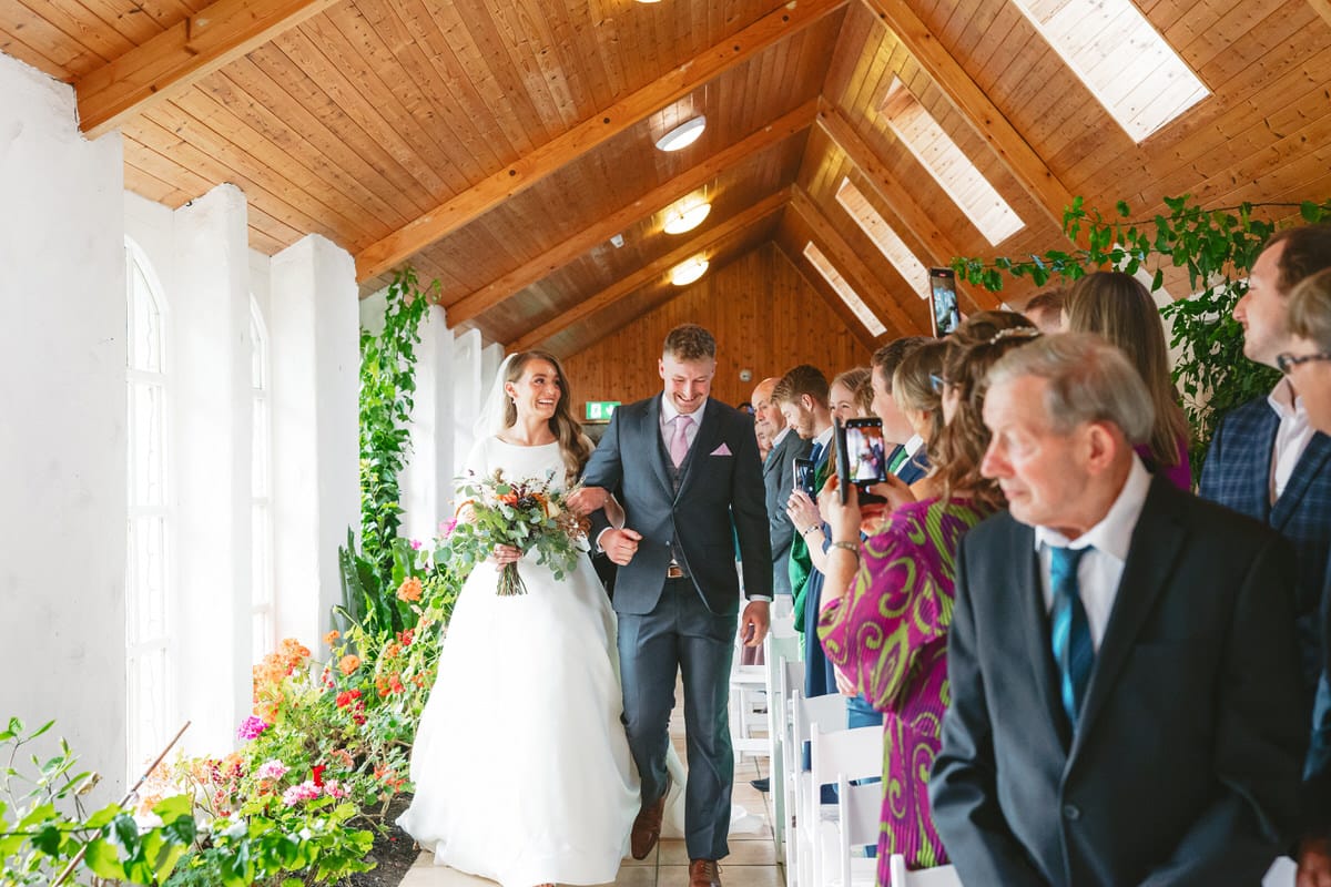 Wedding Ceremony at Autumn Rathsallagh House Wicklow