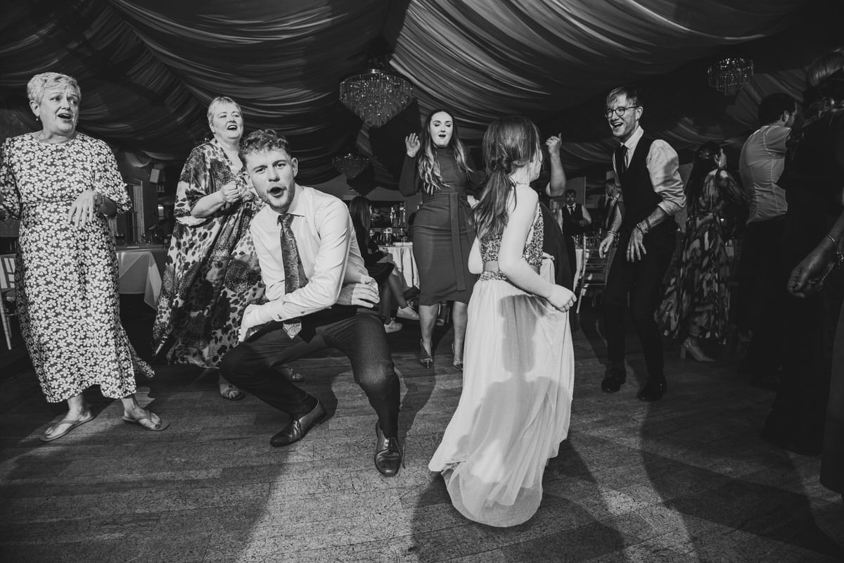 Dancing at Rathsallagh House, Wicklow Wedding