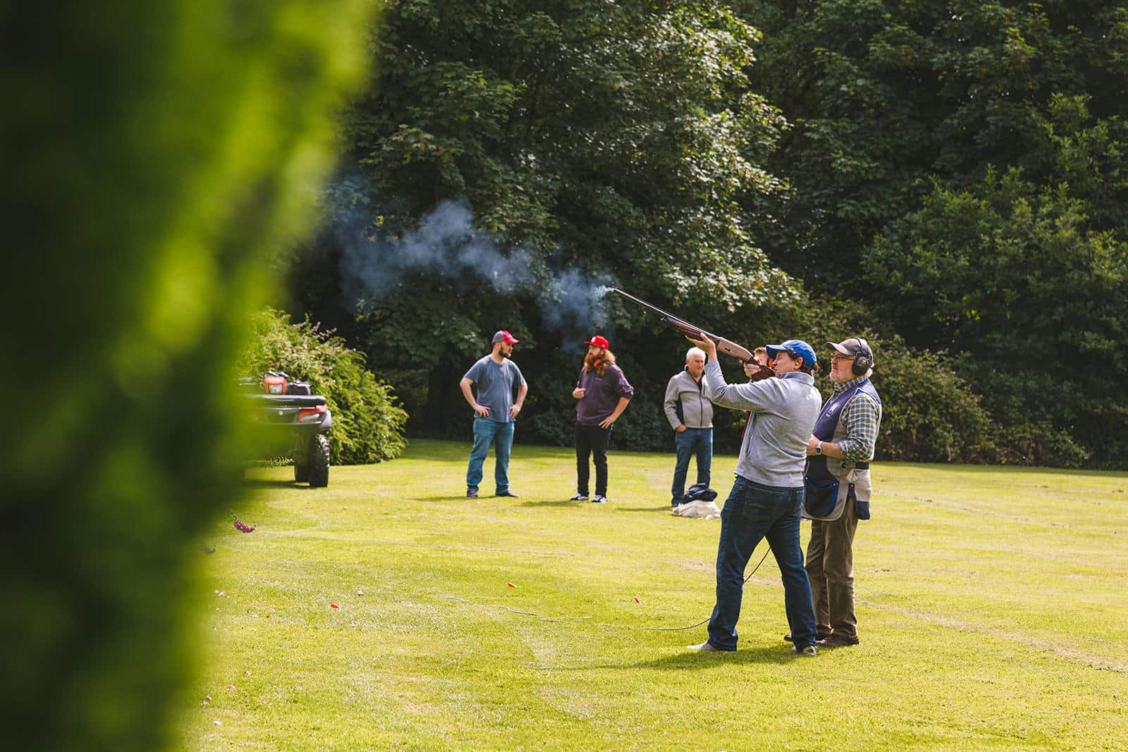 Clay pigeon shooting at Waterford Castle
